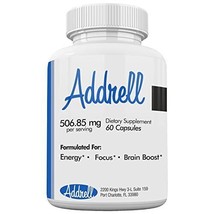 Focus Pep Addrell Energy Stimulant Dietary Supplement Designed for Brain Boos... - £47.76 GBP