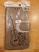 Country music guitar, boots, hat, Samsung Galaxy S5  Flip Cell Phone Case - £9.34 GBP