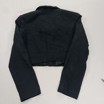 Ann Tjian for Kenar Women’s Black 2-Button Cropped Blazer Jacket Size 8 image 2