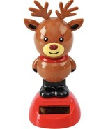 Solar Dancing Bobblehead Reindeer -Christmas-Gift-Fun-Car-NEW- LOT Of 6 ... - £13.99 GBP