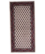 Vintage Italian Seraband style rug 2.2' x 4.5' (68cm x 140cm) 1970s - 1C1008 - $443.98 CAD