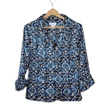 DressBarn | Blue Print Lightweight Jacket, size 1X - £15.22 GBP