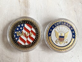 U.S. Navy  Vietnam Veteran Proudly Served Challenge Coin. - £11.65 GBP