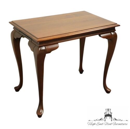 HIGH END Vintage Solid Cherry Traditional Style 28x18" Accent Tea Table 2220-10 - $474.99