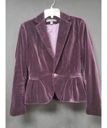 Ralph Lauren Black Label Deep Purple Eggplant Velvet Jacket Coat Blazer ... - €181,20 EUR