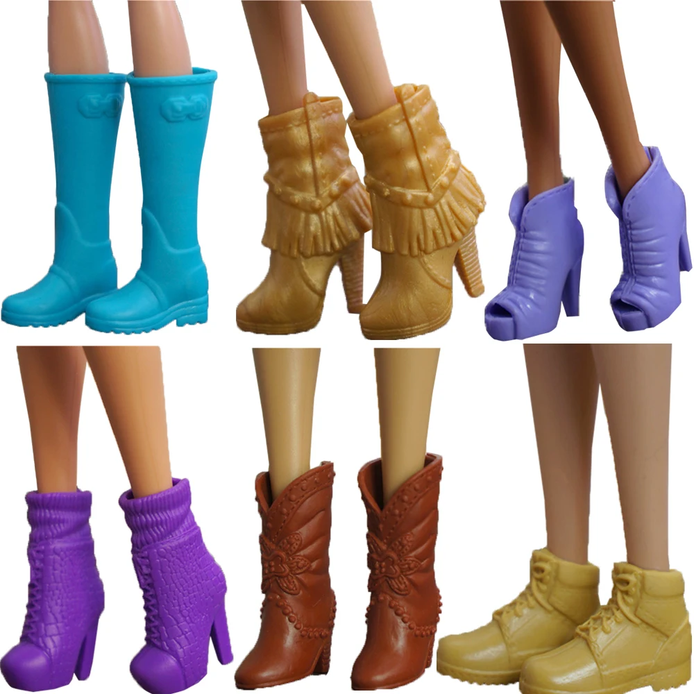 NK Mix Style Doll Shoes Fashion Boot Cute Heels Colorful Assorted Sandals For - £7.56 GBP+
