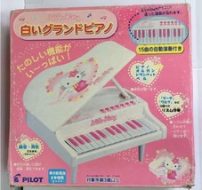Hello Kitty White Mini Grand Piano Vintage toy Sanrio New - $149.00