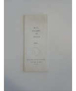 M.I.T. Fellows In Africa 1963 Ford Foundation Brochure Vintage Carroll L... - $20.00