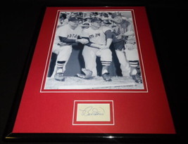 Bobby Doerr Signed Framed 11x14 Photo Display JSA Boston Red Sox - £51.24 GBP