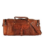 Handmade LARGE Travel Bag Quality Vintage Leather Men&#39;s Duffel Weekend G... - $190.69 CAD