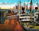 Harbor View Seaport Ships New Orleans LA Louisiana UNP Linen Postcard E11 - $3.91
