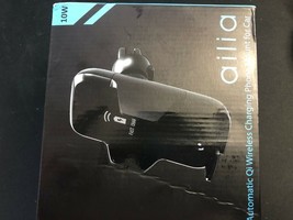 Ailia Wireless Car Charger Mount | Automatic Clamping | Qi 10W Fast Charging - £13.02 GBP