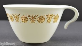 Corelle by Corning Butterfly Gold Pattern Flat Cup Hooked Handle Teacup Vintage - £3.58 GBP