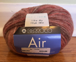 Vintage BERROCO AIR #3143 OXIDE Brick Red, Coral, Brown Shades - Discontinued - $3.93
