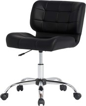 Black Crest Modern Armless Swivel Task Chair Desk Chair Computer Chair From - £85.17 GBP