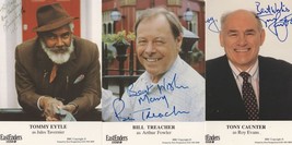 Bill treacher tony caunter 3x eastenders hand signed cast card s 163150 p thumb200