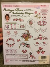 Michelle&#39;s Designs #3732D Cottage Rose Machine Embroidery Designs - £30.29 GBP