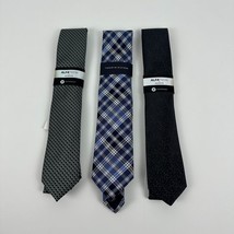 Alfani, Tommy Hilfiger Mens Lot of 3 Polyester &amp; Polyester/Silk Assorted Ties-OS - £21.14 GBP