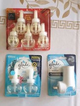 Glade Plugins Refills Crisp Cranberry Champagne &amp; Aqua Waves 7 Refills + Warmer  - £15.45 GBP