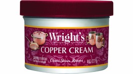 Wright&#39;s Copper, Brass Cream Cleaner - 8 Ounce - Gently Cleans and Removes Tarni - £16.77 GBP