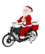 Mr. Christmas Animated Motorcycling Motorcycle Santa, 20&quot; - $1,799.40 MXN