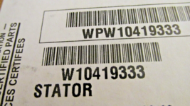 Whirlpool Washing Machine - MOTOR STATOR - OEM WPW10419333 - NEW! Open Box - £78.72 GBP