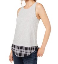 allbrand365 designer Womens Layered Look Tank Top Color Heather Belle Size S - £18.37 GBP