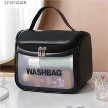 Women Zipper Wash Make Up Bag Travel Large Capacity Cosmetic Bags Pvc Waterproof - £13.95 GBP
