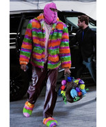 Marni Handpainted Shearling Striped Jacket Sold Out!  sz 50/40 $6700 - £3,353.07 GBP