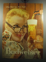 1957 Budweiser Beer Ad - When there's life.. there's Bud - $18.49