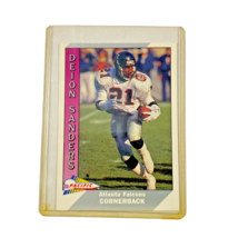 Deion Sanders Football Card #1 Pacific NFL Trading Card 1991 - £1.84 GBP