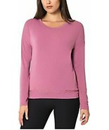 MONDETTA Womens Relaxed Knit Drape Top, MAUVE, Medium - $13.02 CAD