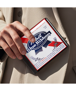 Men&#39;s Bifold Pabst Leather Wallet | Beer Wallet | Old School | Free Ship - $29.99