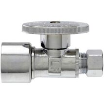 PLUMB PAK MP2068PCPOLF 5/8" OD, Straight Chrome Push Fit Valve, Quick Lo... - $26.62