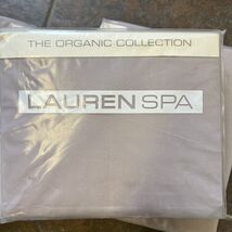 Ralph Lauren Spa Organic Lavender Sunset King Fitted Sheet New Vintage - $79.19