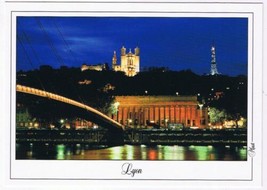 France Postcard Lyon Palace Of Justice Basilica Notre Dame de Fourviere - £1.69 GBP