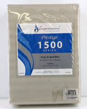 Twin XL Bed Skirt Microfiber Polyester Hotel Style Stripe Wrinkle-Free b... - $14.65