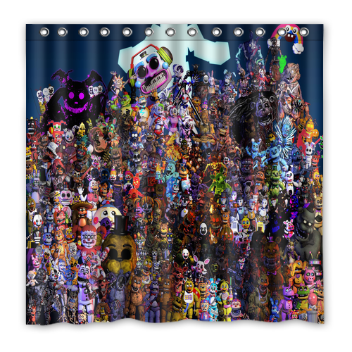 New!!! Five Nights at Freddy's Custom Waterproof Polyester Shower Curtain 4 Size Item image 9