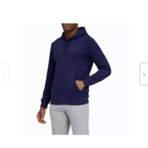 PUMA Embossed Logo Classic Fleece Hoodie Sweatshirt Pullover, Blue, XXL - $29.69