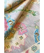 Oushak Hand Knotted Turkish Design Rug living room Purple Checkered Rug ... - $330.00+