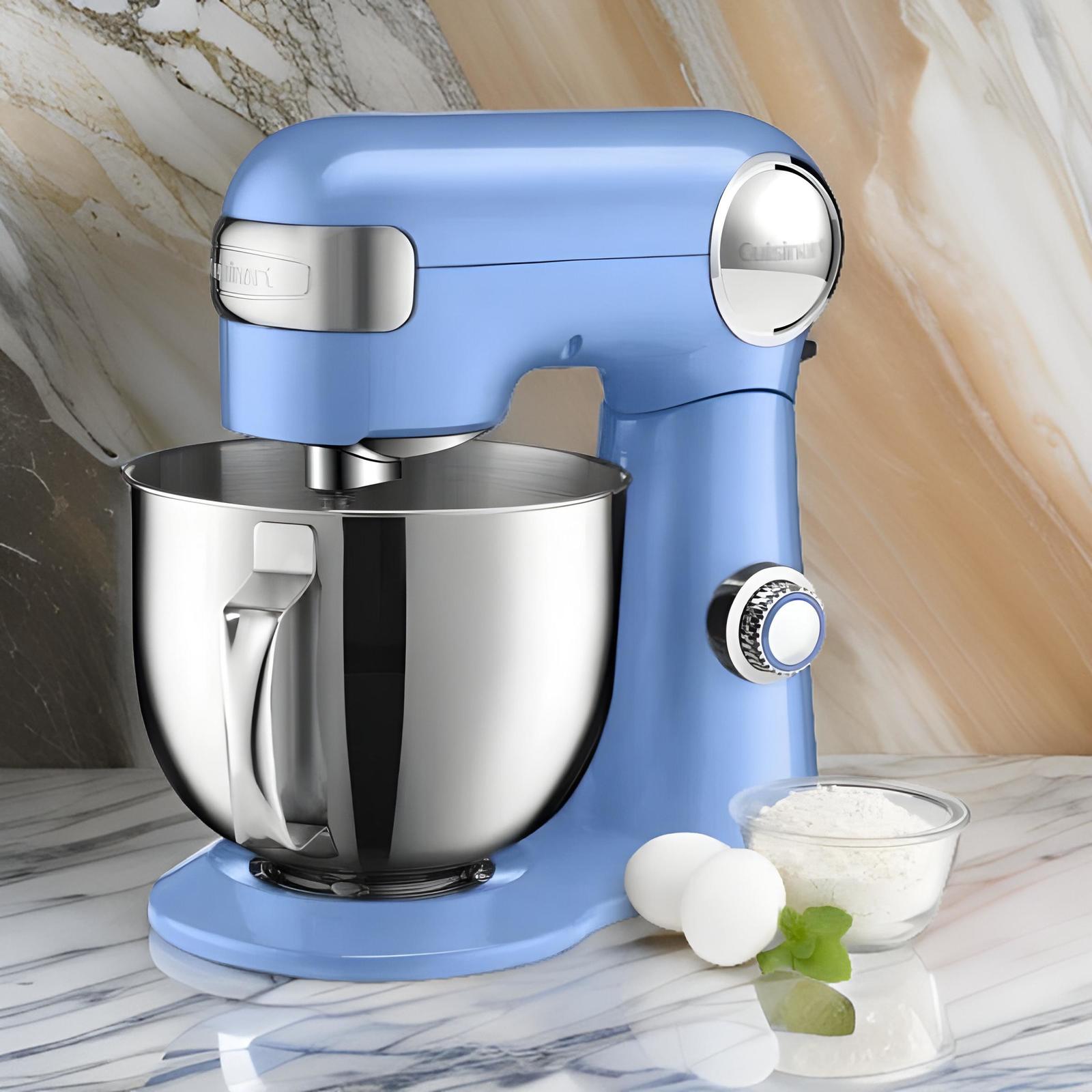 Cuisinart 12-Speed 5.5 Qt Stand Mixer Blue Powerful Metal Mixer for Baki... - $237.35