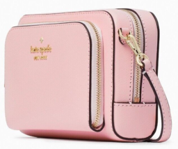 Kate Spade Staci Dual Zip Around Crossbody Lavender Pink Leather WLR00410 NWT - £77.31 GBP