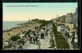 Vintage Postcard Grand Parade Wish Tower Eastbourne Sussex England Seaside Beach - £11.76 GBP