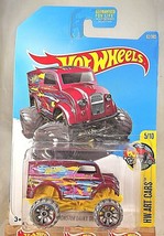 2017 Hot Wheels #62 Hw Art Cars Monster Dairy Delivery Purple w/Gray Wheel OH6Sp - $8.25