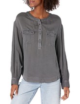 $80 Lucky Brand Long Sleeve Neck Utility Pocket Button Down Shirt Size XS - £14.74 GBP