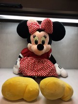 Vintage Minnie Mouse Walt Disneyland Giant Stuffed Animal Small Polka Dots - £39.55 GBP