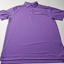 FootJoy Golf Polo Shirt Short Sleeve Collared Pinstriped Embroidered Men... - $16.00