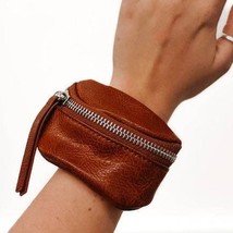 Luna Wrist or Crossbody Strap Pouch Camel Brown - £19.13 GBP