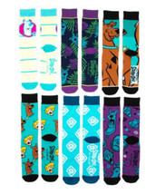 Men’s New Scooby Doo 6 Pair Crew Socks Size 8-12 Bioworld - $18.46