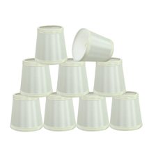 Hardback Empire Chandelier Clip-on Lamp Shade (9 Pack) Off White (3&quot; X 4&quot;) Off/W - £54.58 GBP